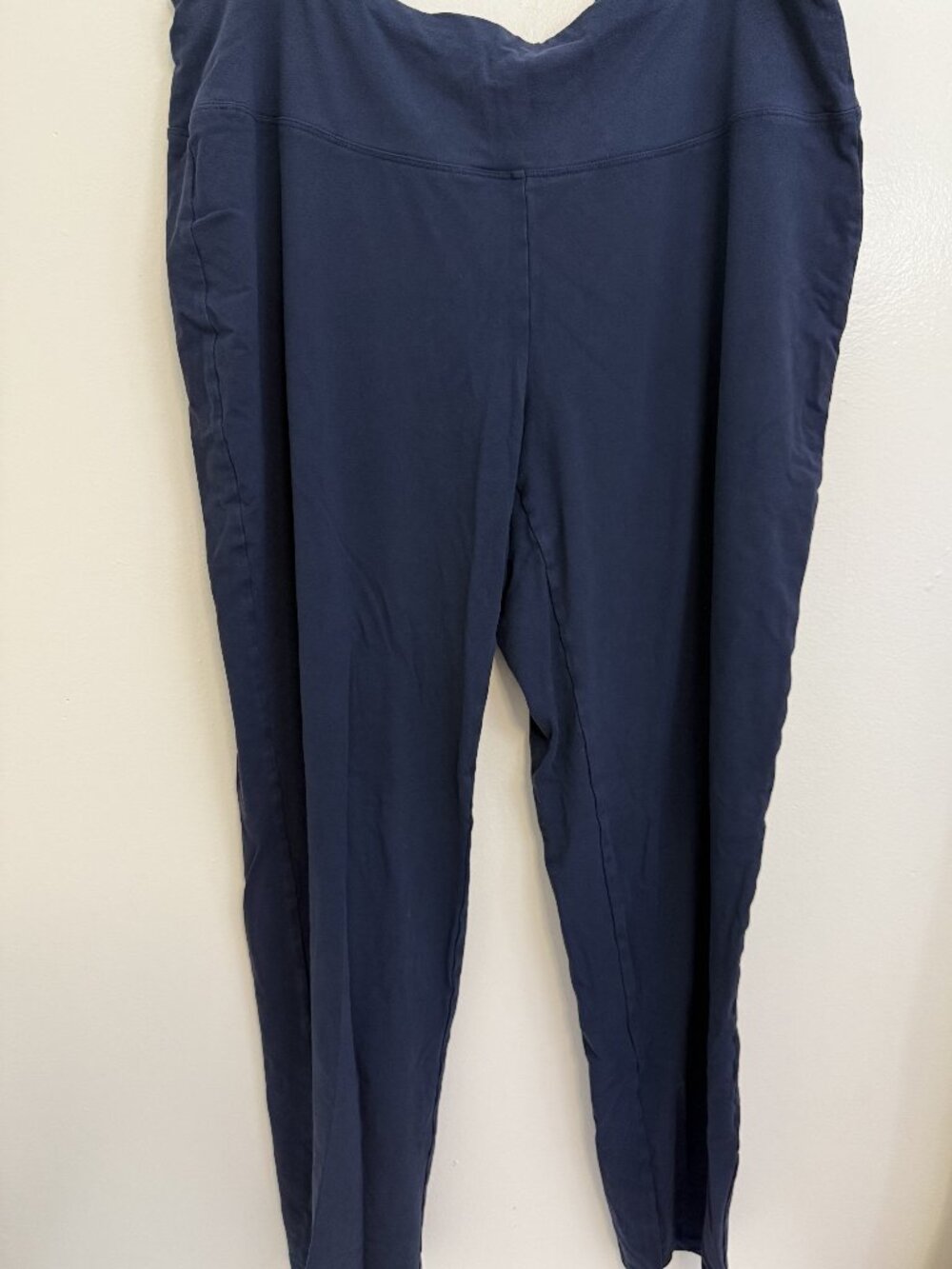 J. Jill Wearever Smooth Fit Slim Leg Pants Womens Plus 2X Navy Pull-on Workwear